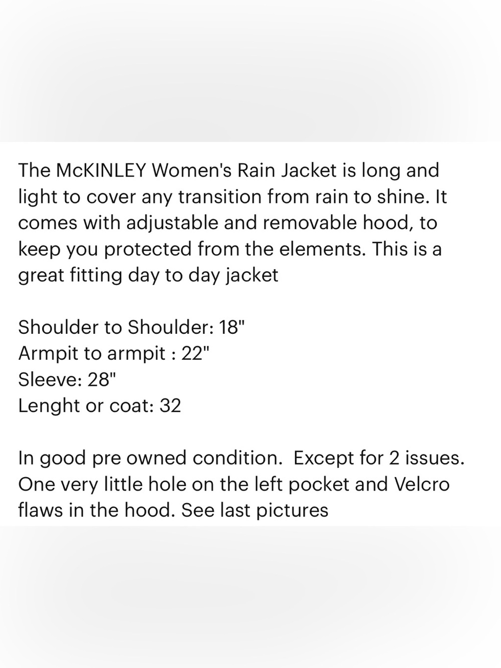 McKinley long rain coat jacket - Picture 9 of 9